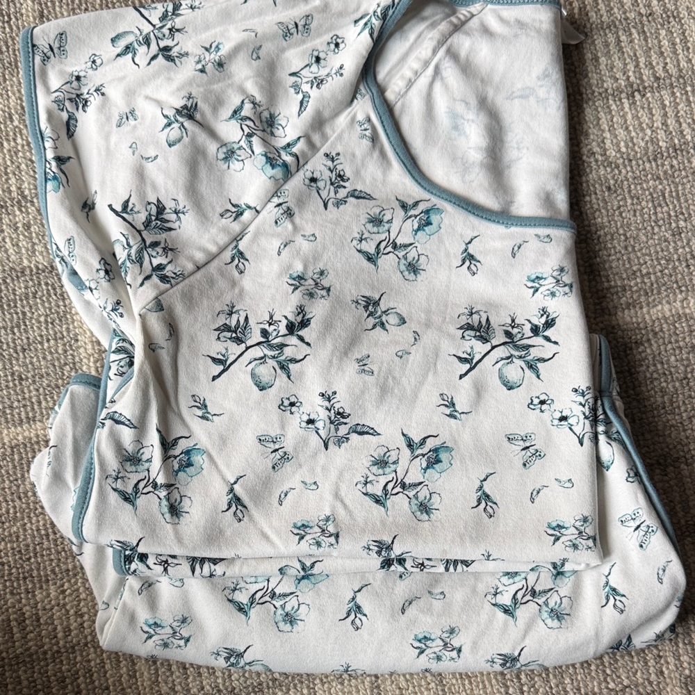 LAKE: short sleeve Floral Print pajama set